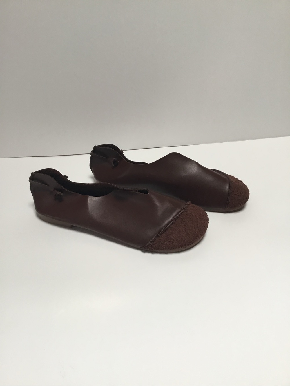 Women’s Brown Leather Slip-On Flats